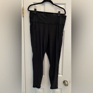 Fabletics - Black workout - stretch pants - size XXL - with 3 pockets